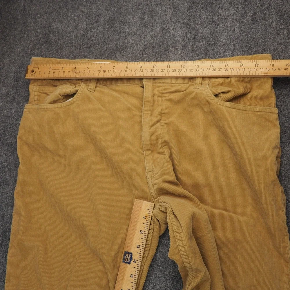 Polo Golf Ralph Lauren Corduroy Pants Mens 36x30 Classic Fit Tan Solid Preppy